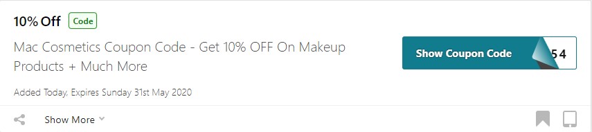 offer code for mac cosmetics